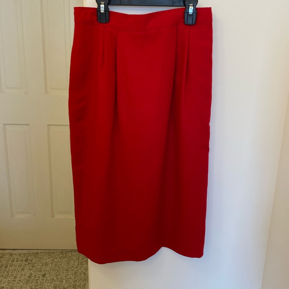 Vintage Robinson's Red Pencil Skirt